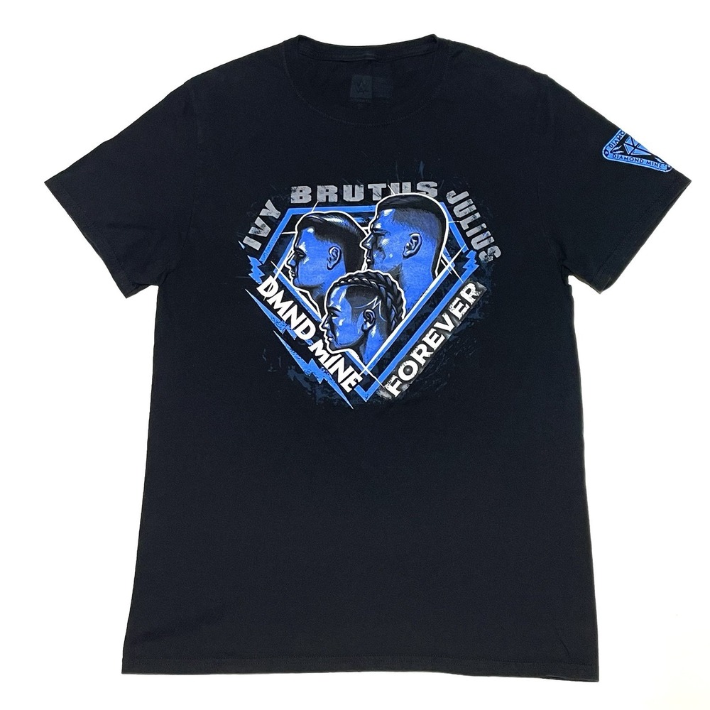 WWE Authentic Diamond Mine Creed Brothers Ivy Nile NXT T-Shirt Mens Medium Black